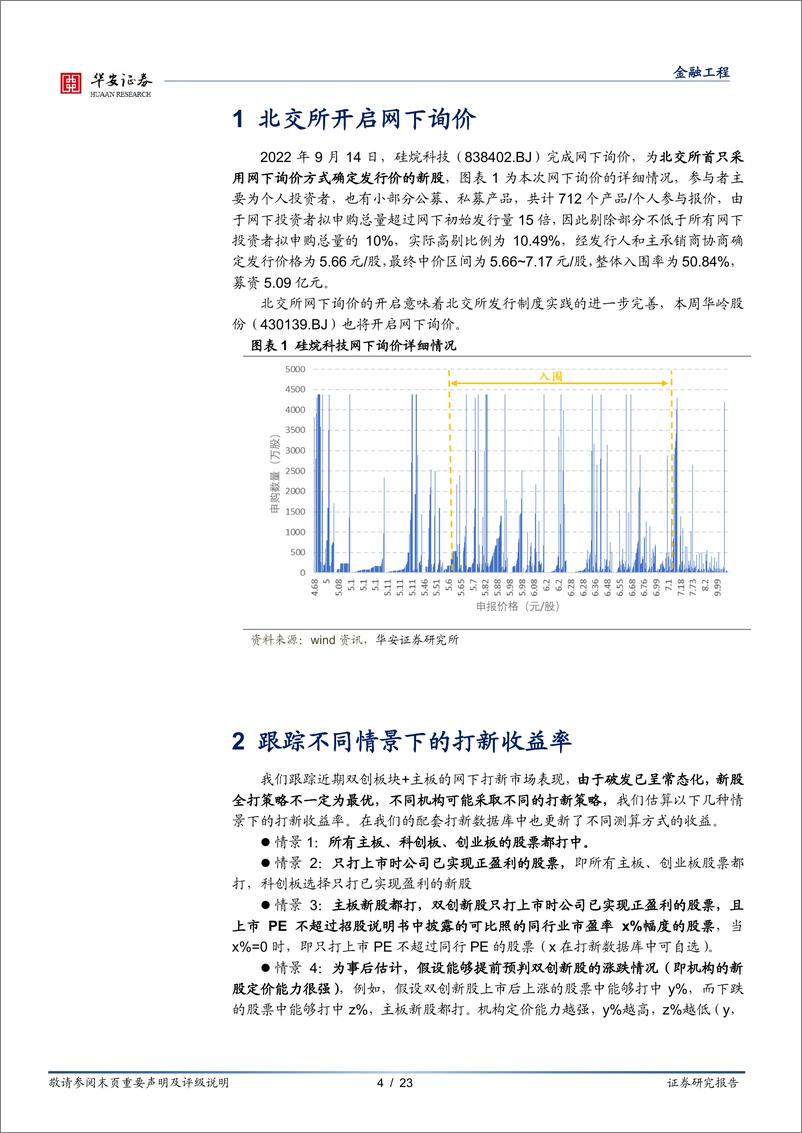 《“打新定期跟踪”系列之九十三：北交所开启网下询价，发行制度实践更加完善-20220919-华安证券-23页》 - 第5页预览图