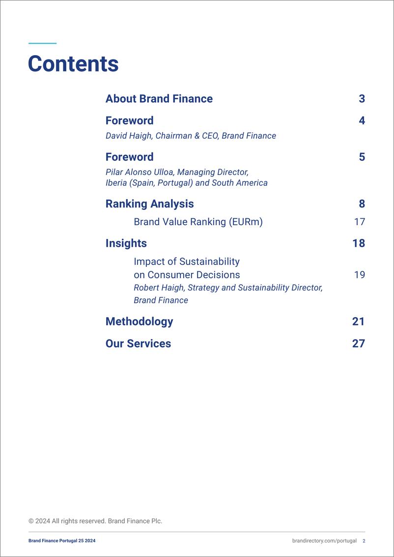 《品牌价值-葡萄牙最有价值和最强大品牌25强的2024年度报告（英）-2024-36页》 - 第2页预览图