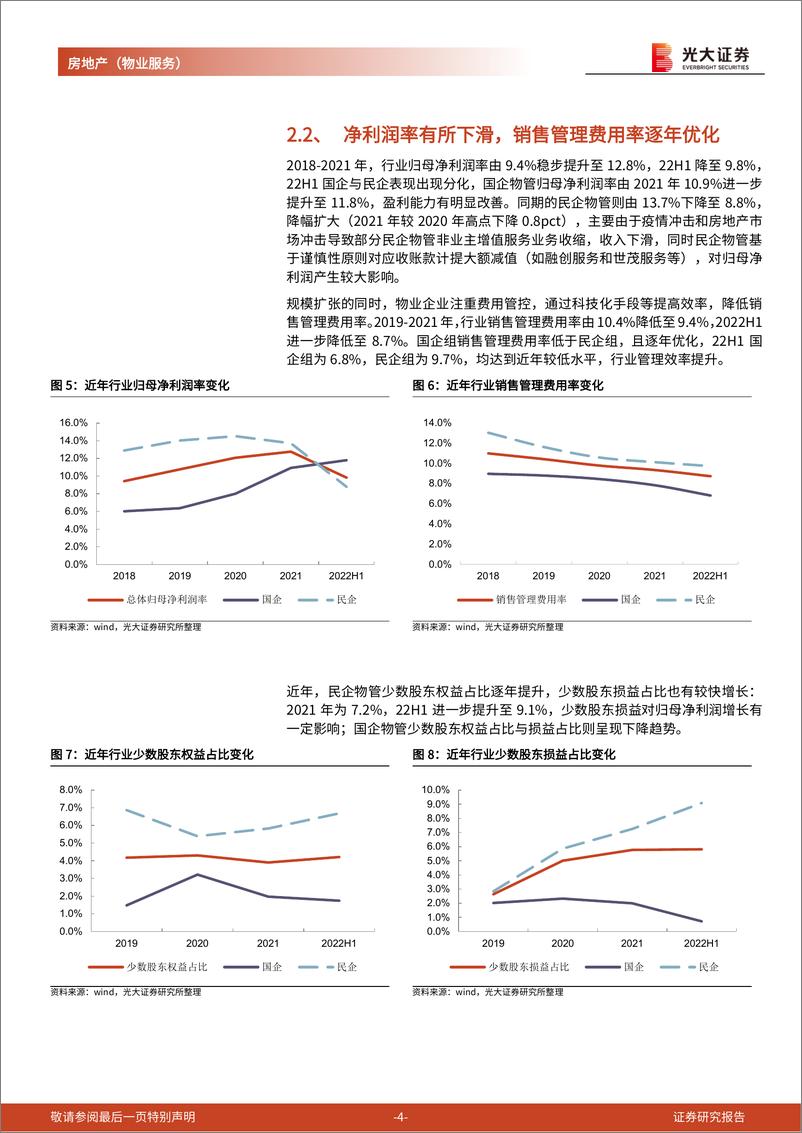 《房地产行业AH物业服务板块2022中期业绩综述：国企组稳健增长，民企组积极外拓-20220930-光大证券-25页》 - 第5页预览图