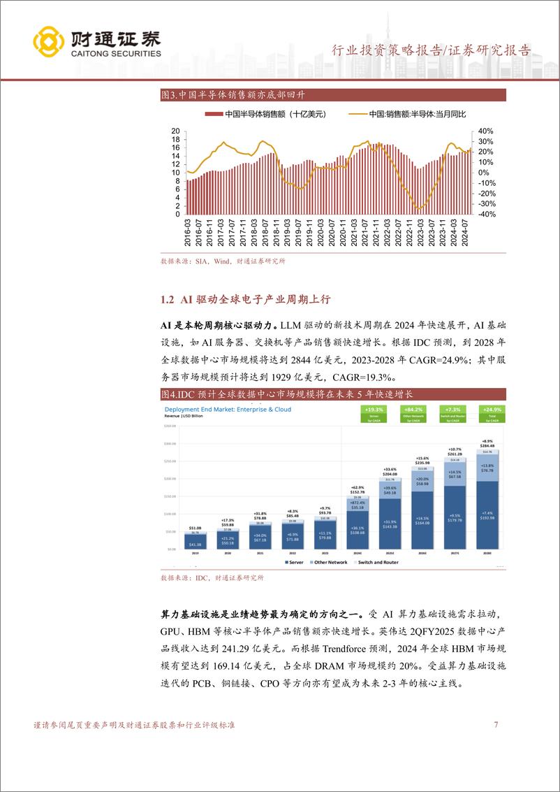 《电子行业2025年行业投资策略：新技术周期展开，重视产业增量和国产替代机遇-241119-财通证券-44页》 - 第7页预览图