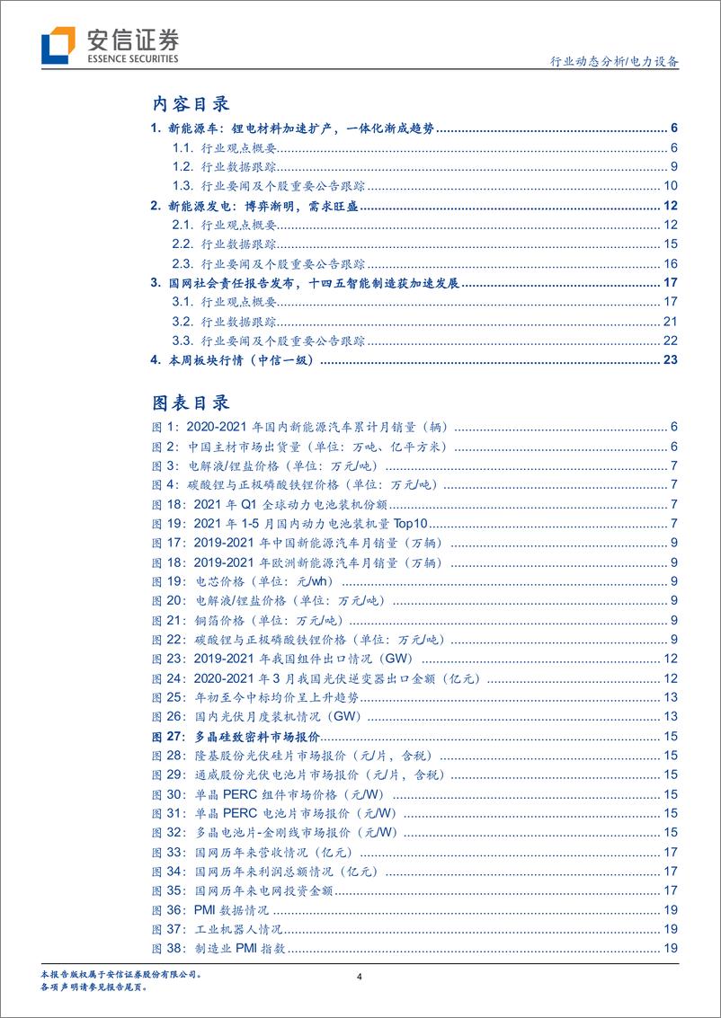 《电力设备行业动态分析：锂电材料一体化渐成趋势，光伏博弈渐明需求旺盛-20210619-安信证券-25页》 - 第5页预览图