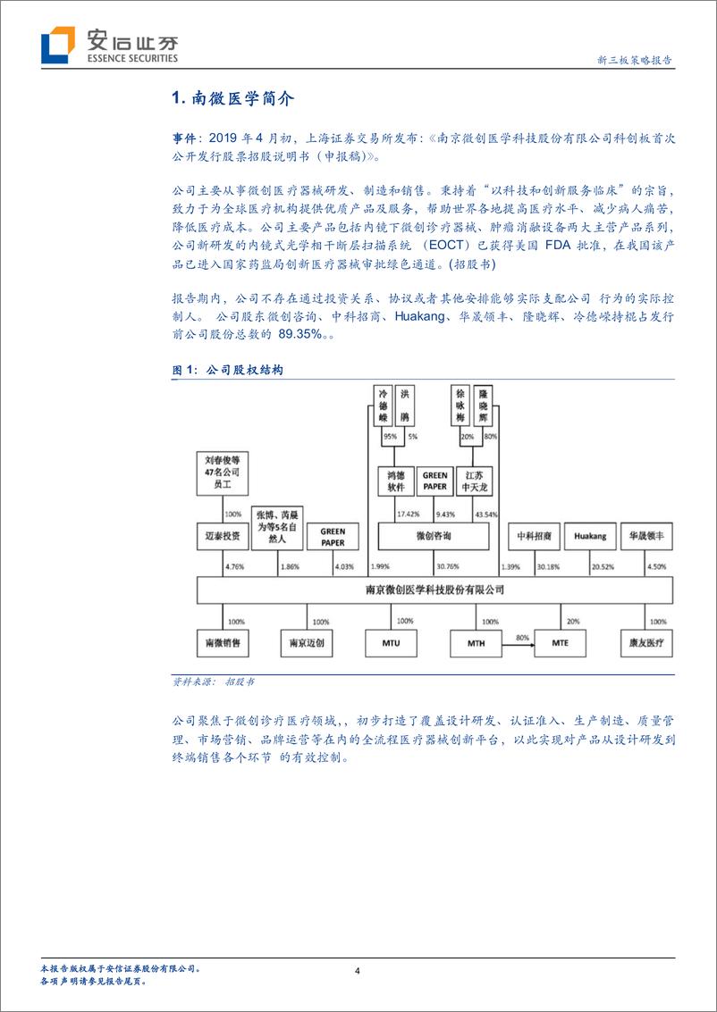 《新三板策略报告：三板器械公司南微医学拟申请科创板，201年归母净利约1.93亿元-20190422-安信证券-23页》 - 第5页预览图