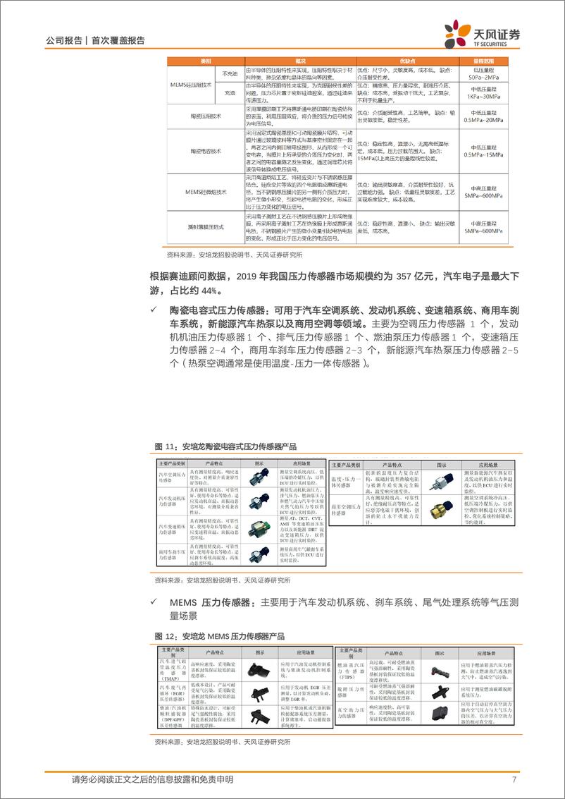 《安培龙-301413.SZ-传感器国产替代先锋，汽车市场有望快速放量-20240413-天风证券-15页》 - 第7页预览图