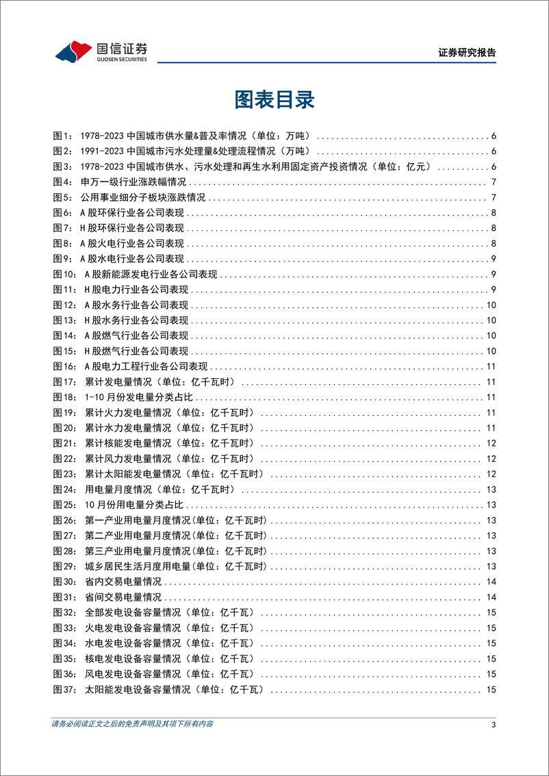 《公用环保行业2024年12月投资策略：川投集团拟与四川省能源投资集团战略重组，广东省2025年电力市场交易方案出台-241202-国信证券-27页》 - 第3页预览图