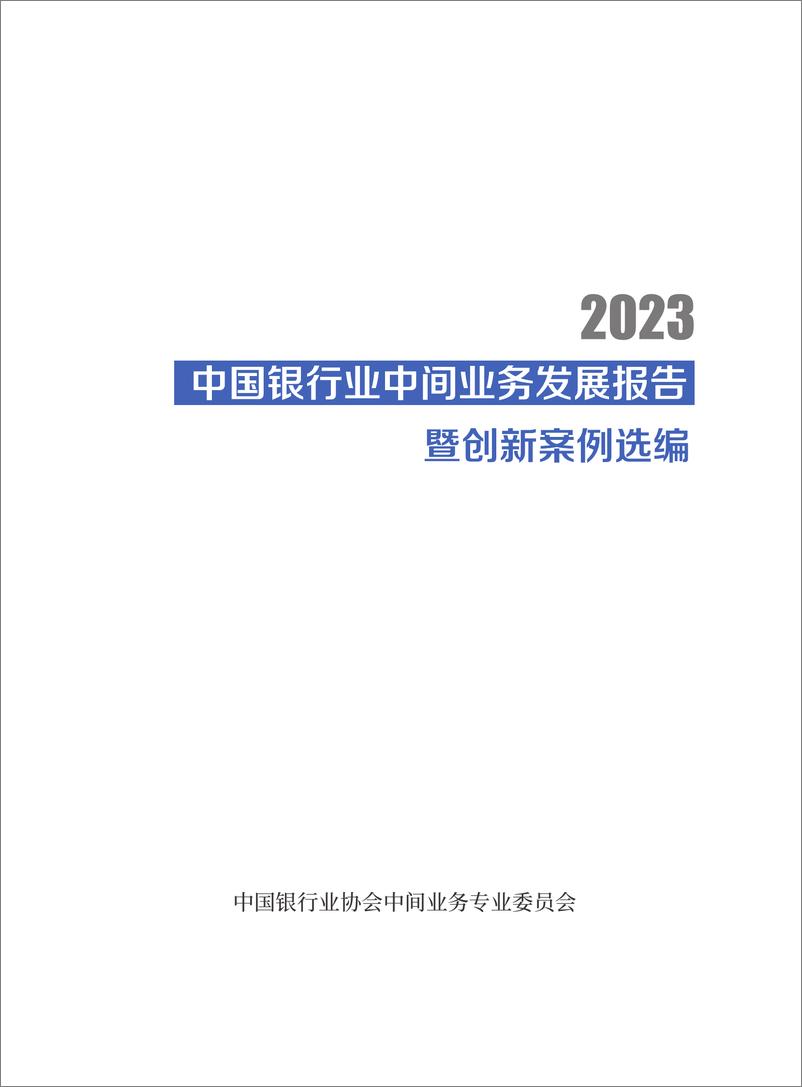 《中国银行业中间业务发展报告暨创暨创新亲例选编》 - 第3页预览图