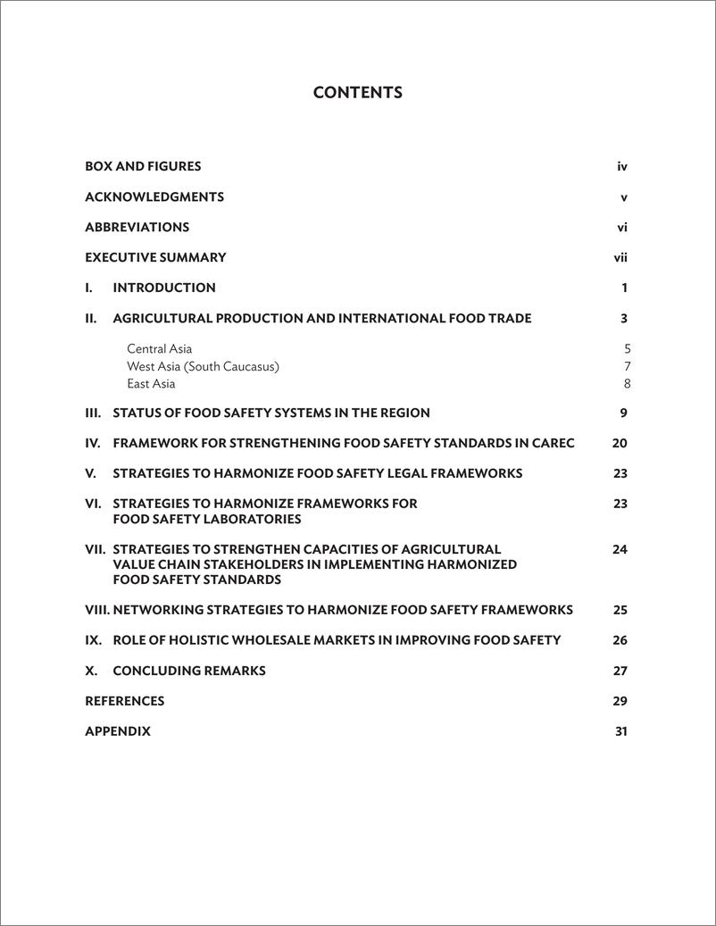 《亚开行-加强中亚区域经济合作成员国的食品安全体系：现状、框架和未来战略（英）-2022.12-59页》 - 第6页预览图