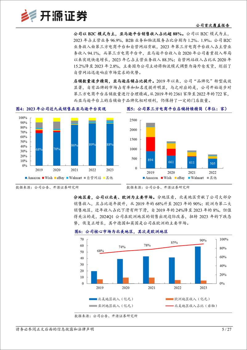 《赛维时代(301381)公司首次覆盖报告：跨境电商服饰赛道龙头，技术驱动品牌扬帆出海-240821-开源证券-27页》 - 第5页预览图