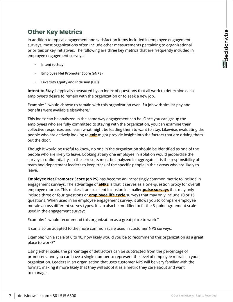 《DecisionWise_下一次员工敬业度调查中应该问的最佳问题报告_英文版_》 - 第7页预览图