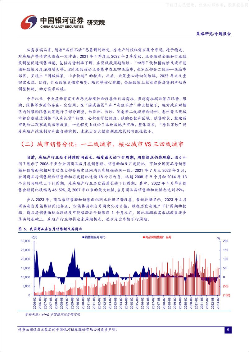 《银河证券-房地产行业专题：周期未变，市场竞争格局在动-230520》 - 第6页预览图