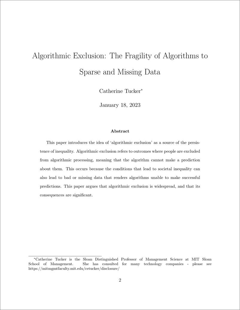 《布鲁金斯学会-算法排除：算法对稀疏和缺失数据的脆弱性（英）-2023.2-26页》 - 第4页预览图