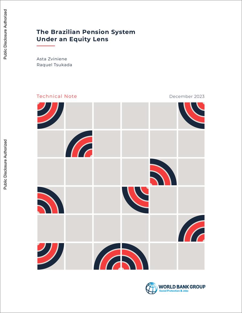 《世界银行-公平视角下的巴西养老金制度：技术说明（英）-52页》 - 第1页预览图
