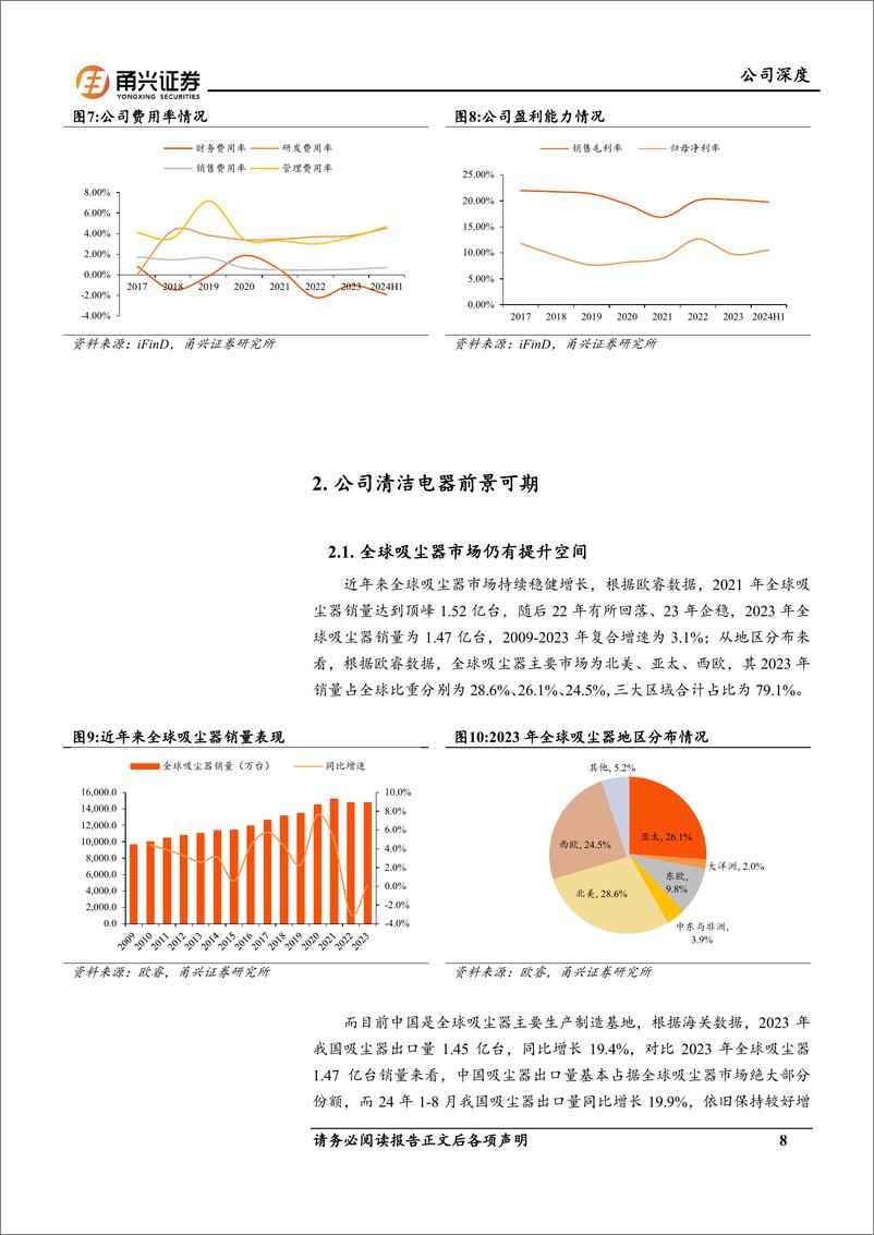 《富佳股份(603219)首次覆盖报告：清洁电器前景可期，储能逐步贡献增量-241106-甬兴证券-20页》 - 第8页预览图