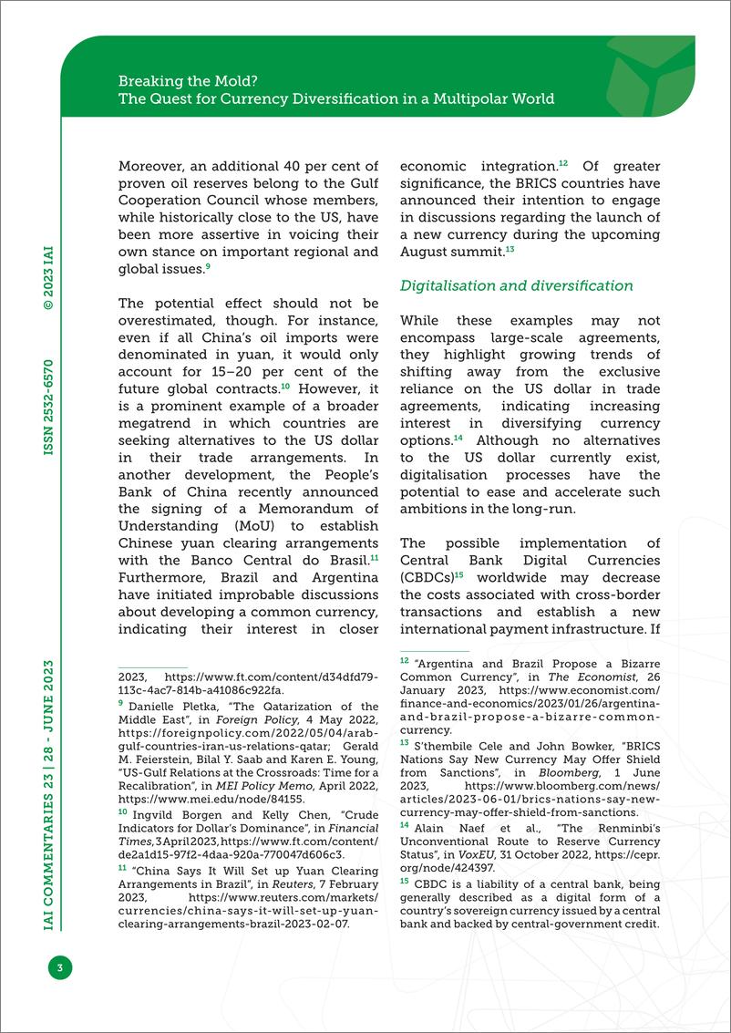 《国际事务研究院-打破陈规？多极世界中货币多元化的探索（英）-2023》 - 第4页预览图
