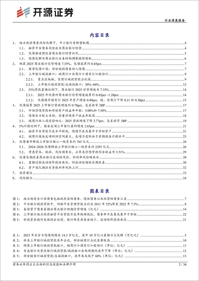 《银行行业深度报告-银行价值重估系列一：债务置换下的影响与机遇-250106-开源证券-36页》 - 第2页预览图