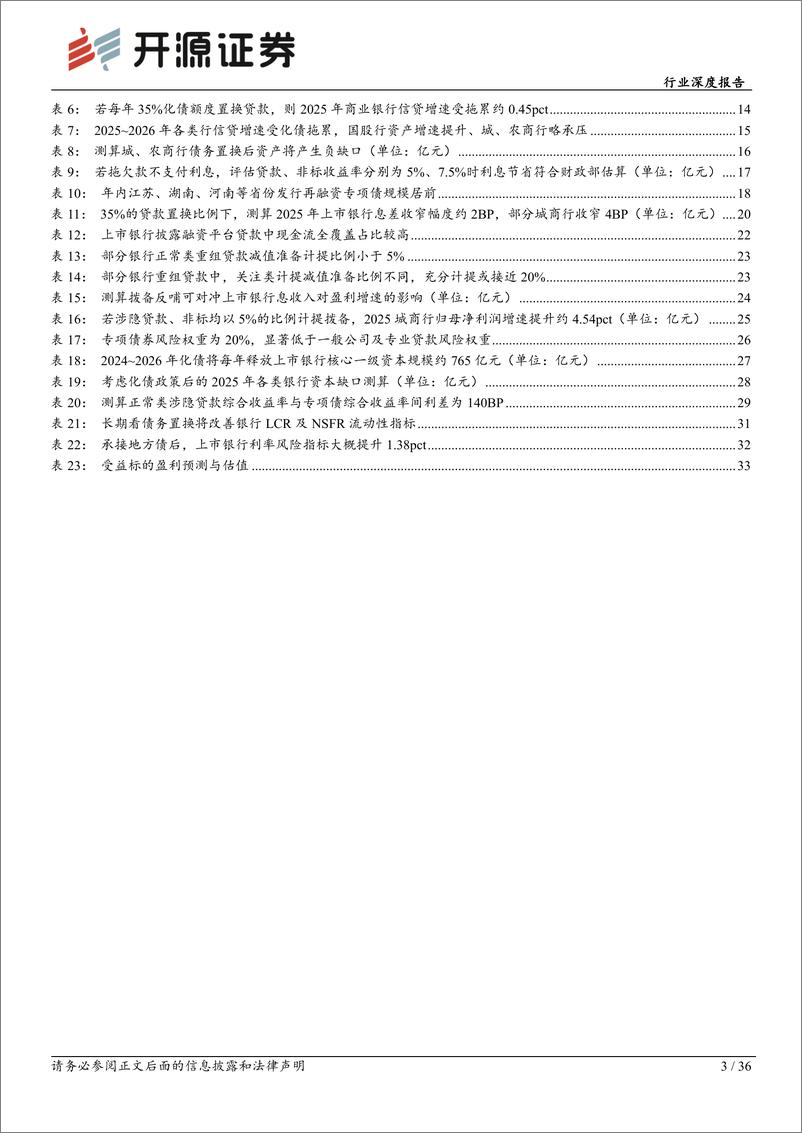 《银行行业深度报告-银行价值重估系列一：债务置换下的影响与机遇-250106-开源证券-36页》 - 第3页预览图