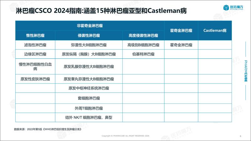 《医药魔方_2024淋巴瘤临床指南洞察报告》 - 第6页预览图