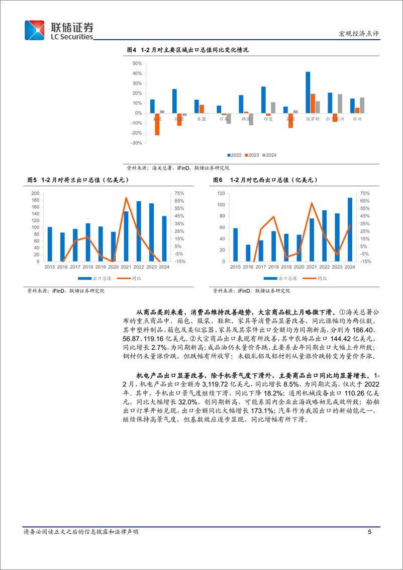 《1-2月进出口数据解读：低基数效应显现，进出口数据迎来“开门红”-240311-联储证券-10页》 - 第5页预览图