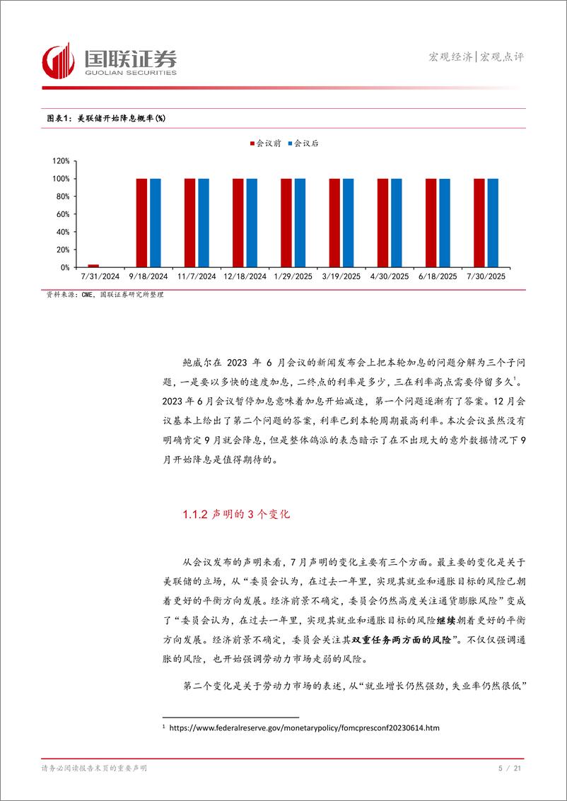 《美联储7月议息会议点评：就业降温风险增加，降息预期增强-240802-国联证券-22页》 - 第6页预览图