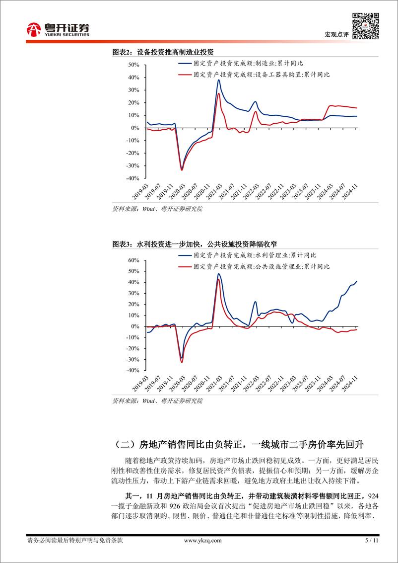 《【粤开宏观】11月经济数据解读：地产销售的亮点与社零消费的异常-241216-粤开证券-11页》 - 第5页预览图