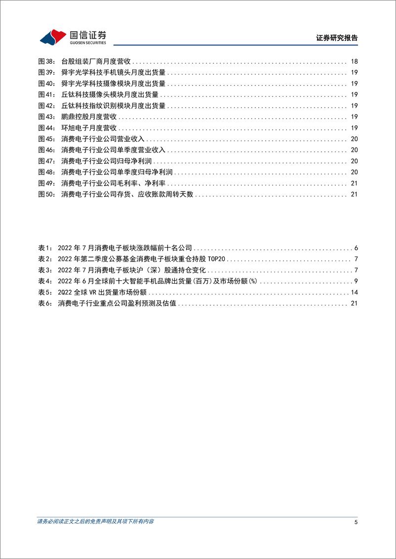 《消费电子行业8月投资策略：关注折叠屏新机发布及苹果产业链旺季催化-20220809-国信证券-23页》 - 第6页预览图