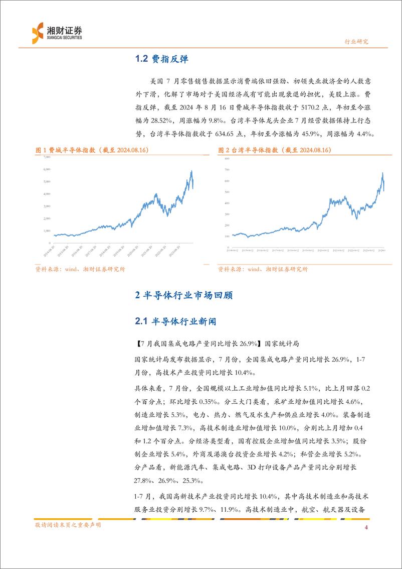 《半导体行业半月报：需求端温和复苏趋势延续-240820-湘财证券-12页》 - 第4页预览图