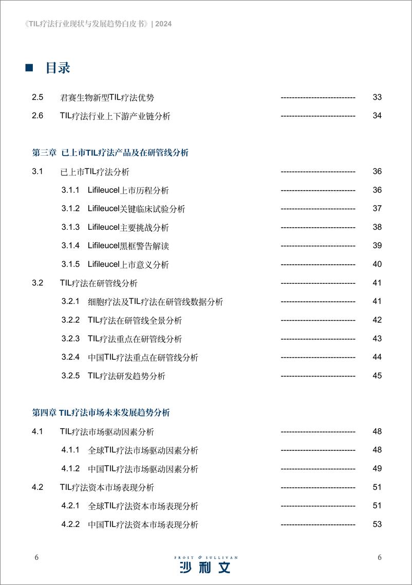 《2024年肿瘤浸润淋巴细胞_TIL_疗法行业现状与发展趋势白皮书-沙利文》 - 第6页预览图