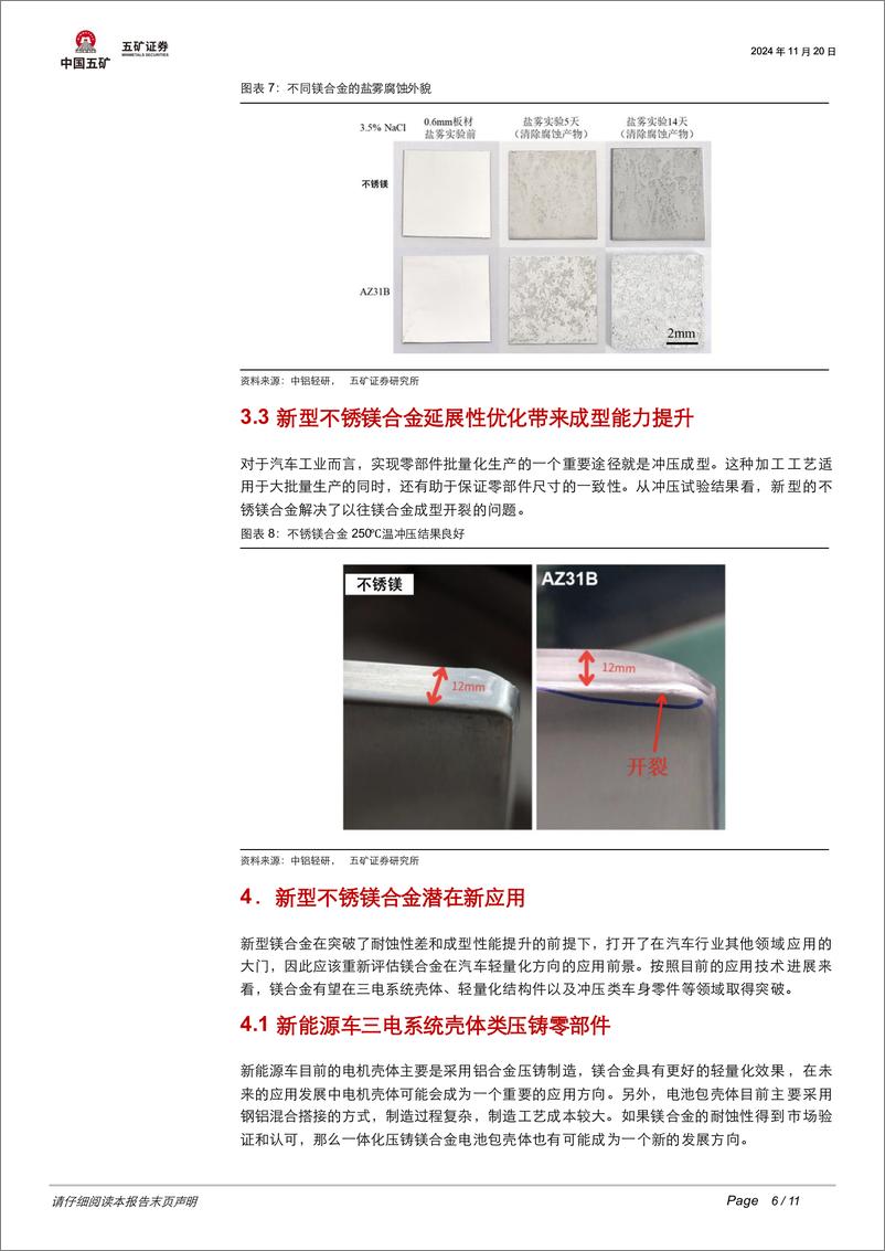 《有色金属行业十倍增长潜力来袭：镁合金耐蚀性突破开启市场增量新蓝海-241120-五矿证券-11页》 - 第6页预览图