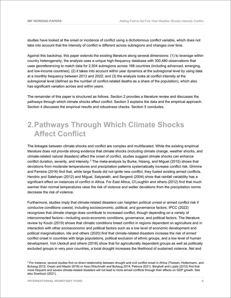 《火上浇油：2024天气冲击如何加剧冲突报告（英文版）-国际货币基金组织》 - 第6页预览图