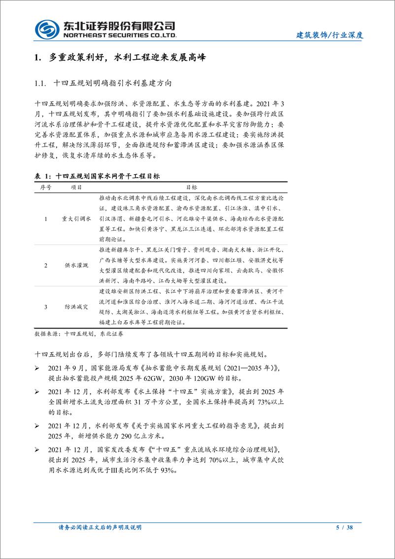 《建筑装饰行业深度：挥斥方遒，水利行业岁月峥嵘-20220630-东北证券-38页》 - 第6页预览图