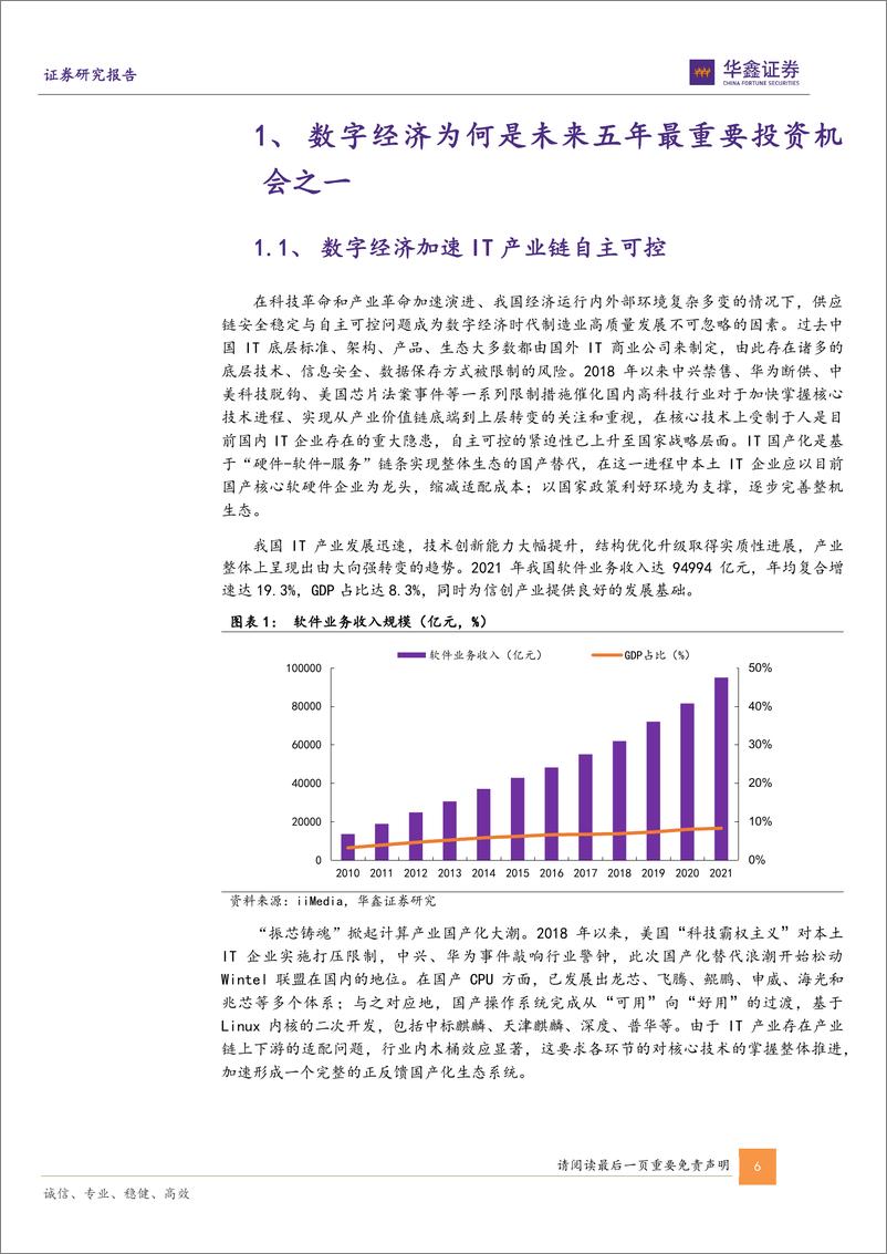 《计算机行业专题报告：国产化及数据要素化驱动数字经济长牛-20221121-华鑫证券-26页》 - 第7页预览图