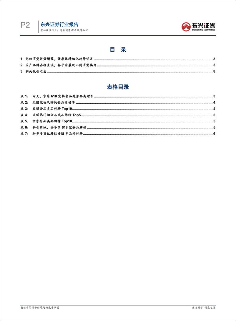 《农林牧渔行业报告：宠物消费618战绩如何-240702-东兴证券-10页》 - 第2页预览图