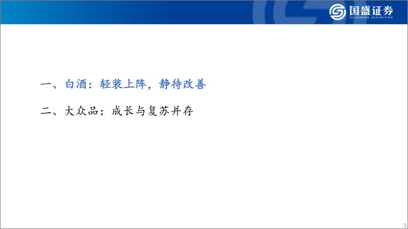 《食品饮料行业2025年投资策略：迎接复苏，拥抱改善-241220-国盛证券-50页》 - 第3页预览图