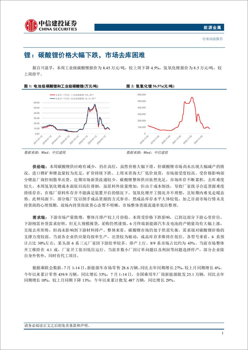 《能源金属行业：国常会拟加大汽车以旧换新力度，锂价底部或随旺季补库预期反弹-240721-中信建投-11页》 - 第4页预览图