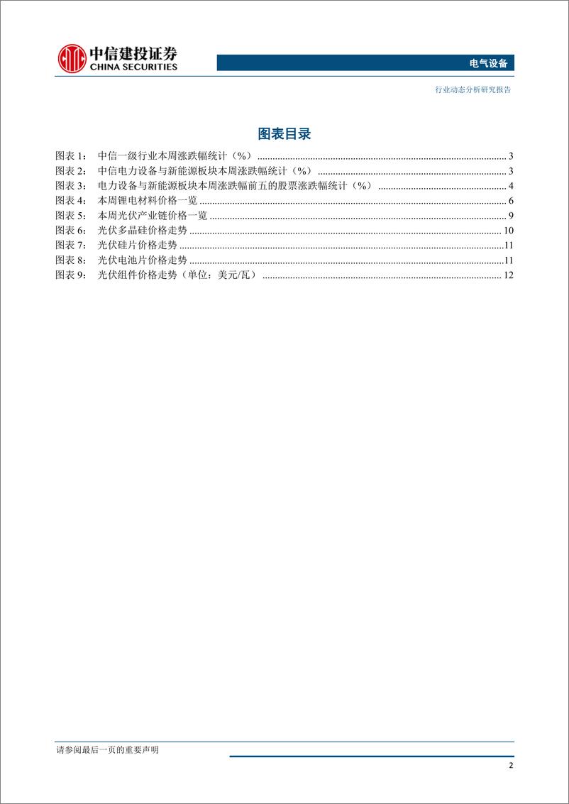 《电气设备行业：风光补贴与平价政策符合预期，继续看好锂电池龙头-20190527-中信建投-20页》 - 第4页预览图