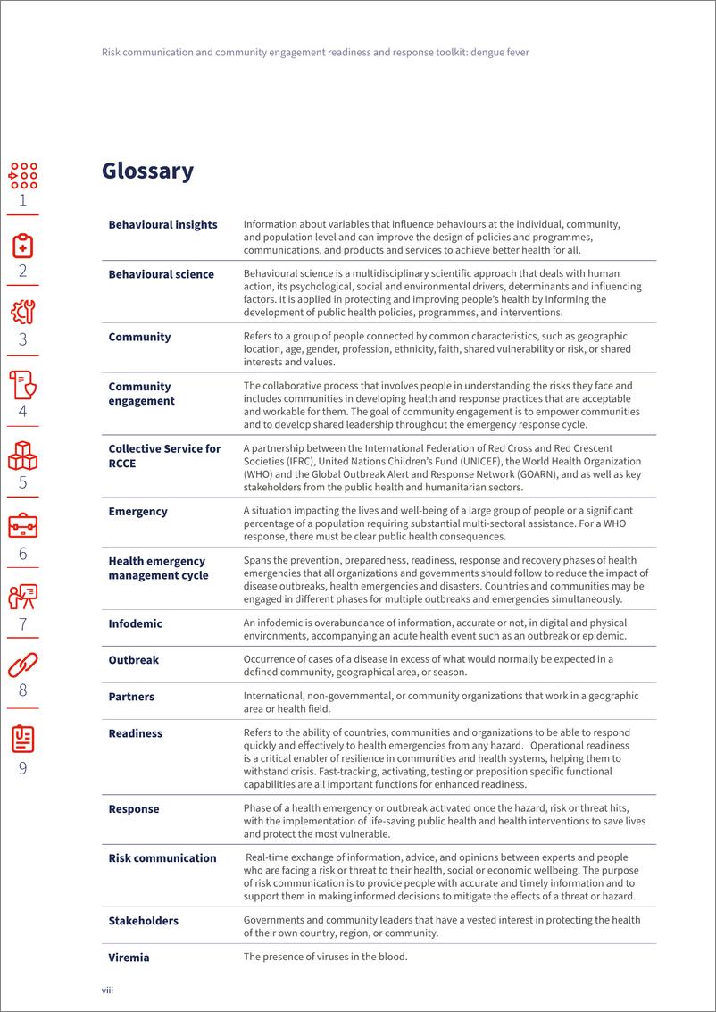 《WHO世界卫生组织：2024风险沟通和社区参与准备和应对工具包：登革热（英文版）》 - 第8页预览图