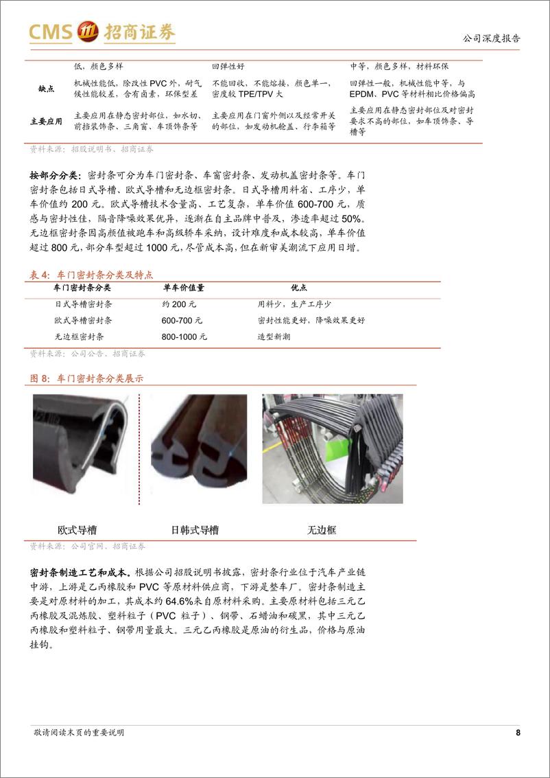 《浙江仙通(603239)密封条自主龙头，高端产品迎突破-240730-招商证券-19页》 - 第8页预览图