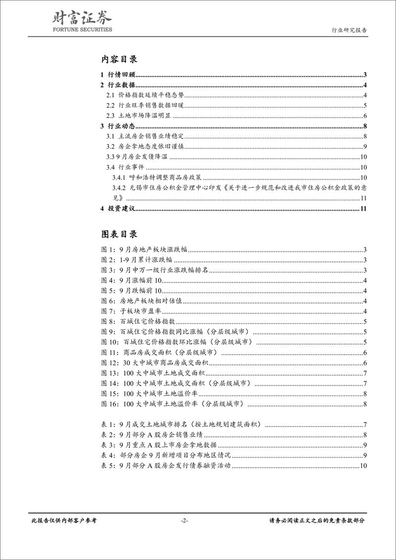 《房地产行业：旺季销售回暖，土地市场依然处于严冬-20191015-财富证券-13页》 - 第3页预览图