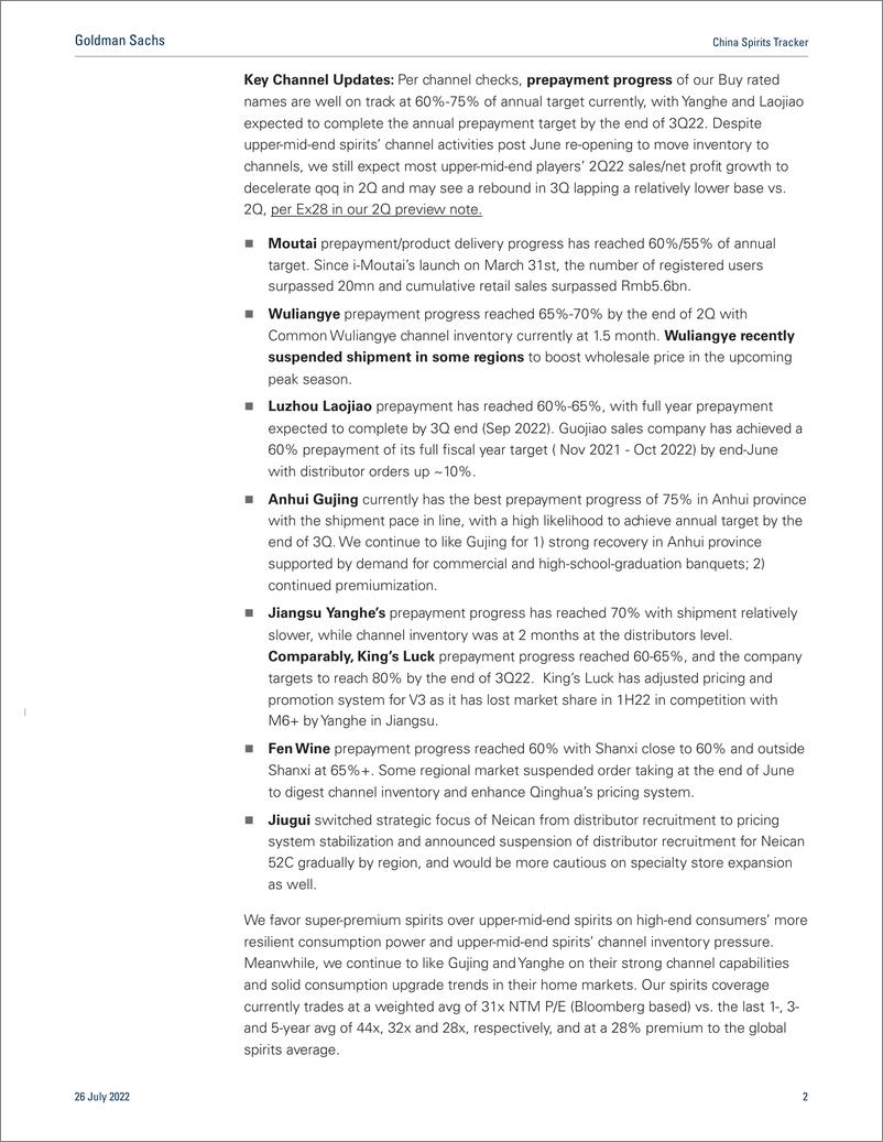 《China Spirits Tracke Reiterate Buy on Gujing and Yanghe on Solid Prepayment Pace and Regional Recovery amid Upper Mid End(1)》 - 第3页预览图