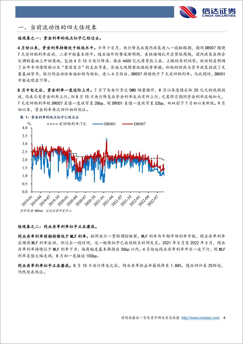 《基于存差和同业存单的视角：流动性变局的逻辑-20220908-信达证券-25页》 - 第5页预览图