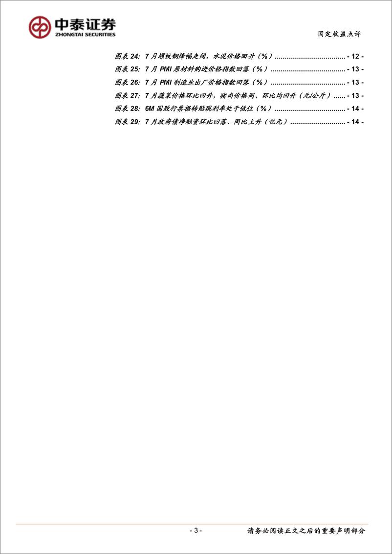 《7月经济数据前瞻：CPI小幅回升，信贷持续偏弱-240807-中泰证券-15页》 - 第3页预览图