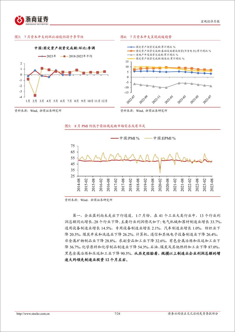 《2023年8月宏观经济预测：货币政策有望延续宽松，股债双牛行情可期-20230901-浙商证券-24页》 - 第8页预览图