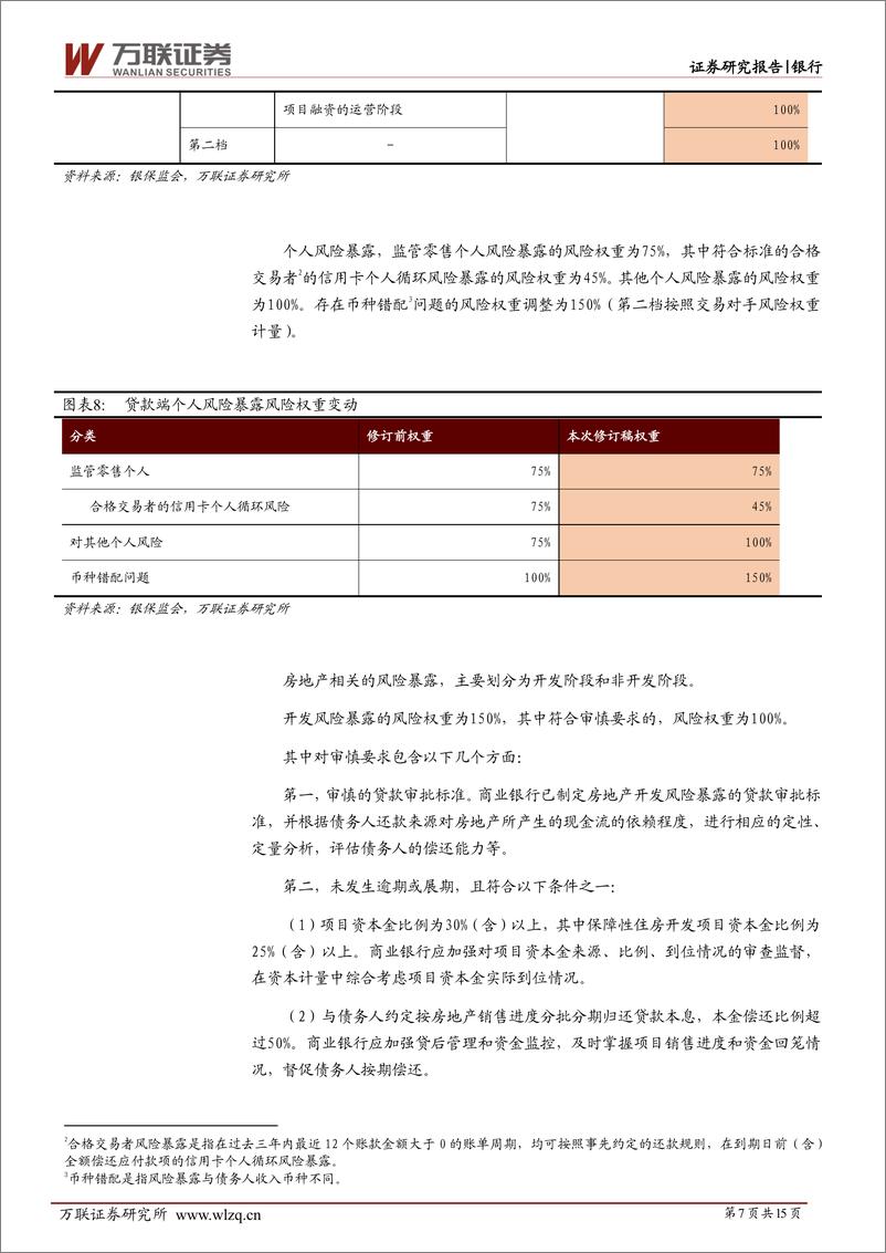 银行行业深度报告：《商业银行资本管理办法（征求意见稿）》解读-20230228-万联证券-15页 - 第8页预览图