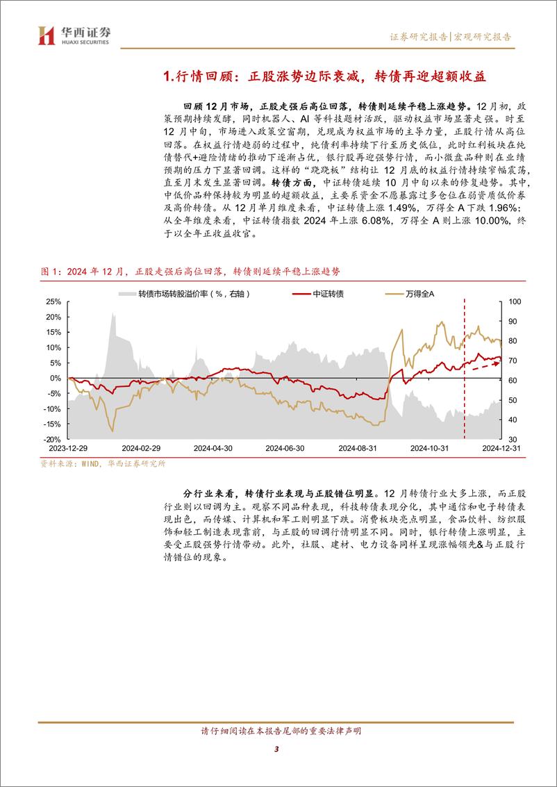 《转债月报：1月转债，相对强势-250109-华西证券-19页》 - 第3页预览图