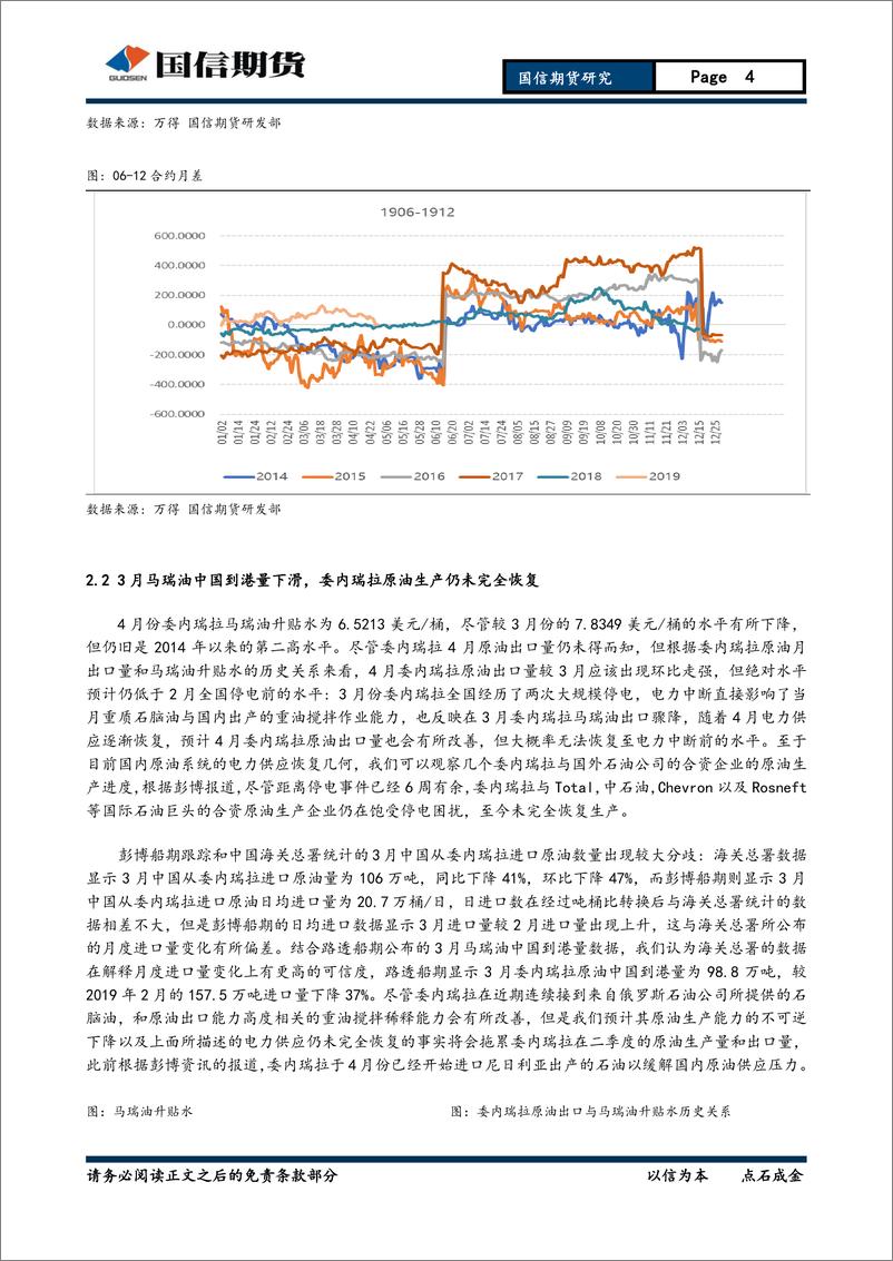 《石油沥青月报：5月马瑞油升贴水预计走高，沥青关注需求反馈-20190429-国信期货-15页》 - 第5页预览图