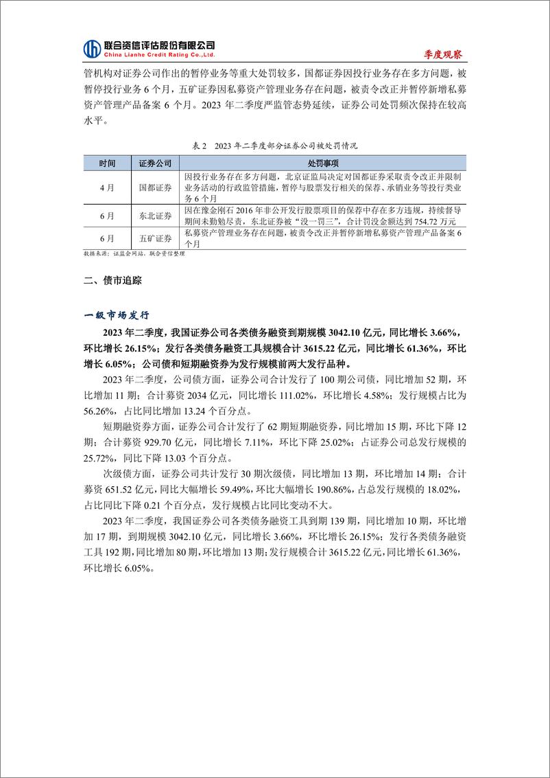 《联合资信-证券公司行业季度观察--2023年第二季度-11页》 - 第4页预览图