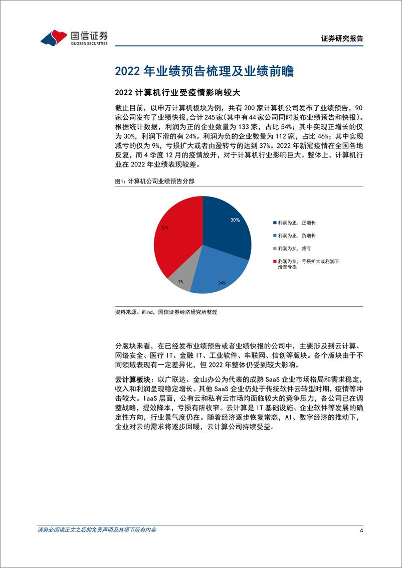 《计算机行业2023年3月投资策略暨年报前瞻：2022行业业绩承压，关注ChatGPT引发的AI+应用表现-20230306-国信证券-21页》 - 第5页预览图