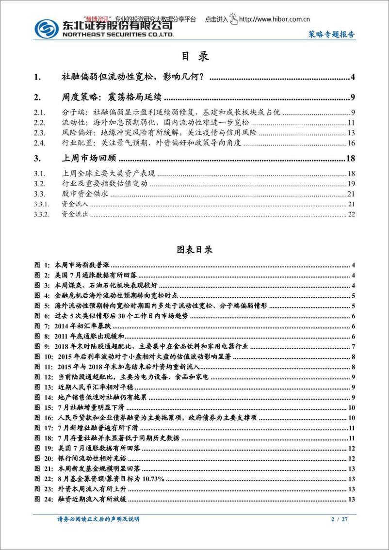 《策略专题报告：社融偏弱但流动性宽松，影响几何？-20220814-东北证券-27页》 - 第3页预览图