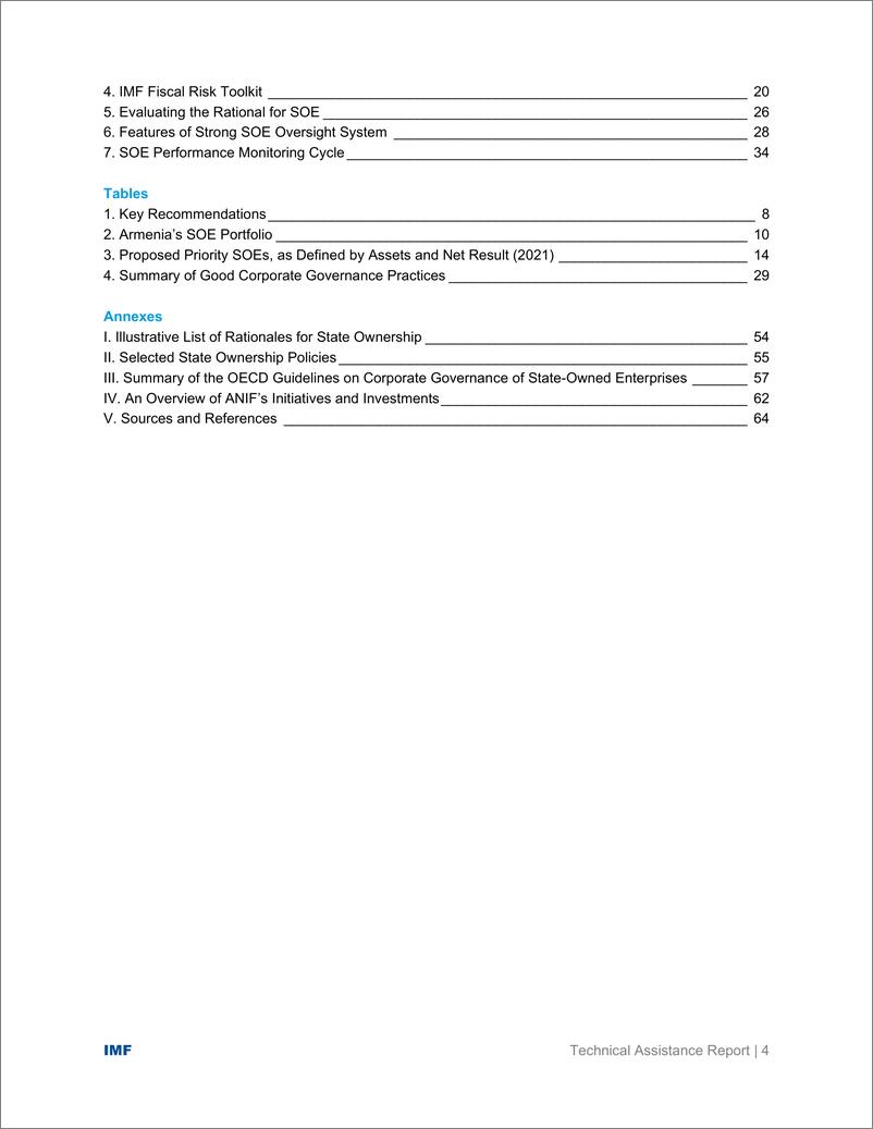 《IMF-亚美尼亚共和国：加强国有企业问责框架的技术援助报告（英）-2024-65页》 - 第4页预览图