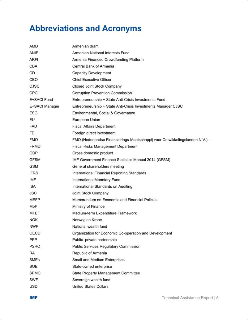 《IMF-亚美尼亚共和国：加强国有企业问责框架的技术援助报告（英）-2024-65页》 - 第5页预览图