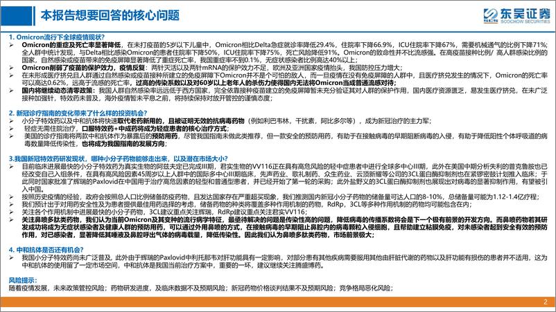 《医药生物行业创新药疾病透视系列行业研究：新冠病毒感染-东吴证券-20220331》 - 第3页预览图